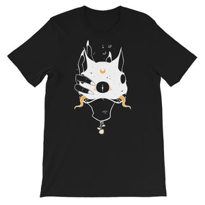 Two Headed Cat, Unisex T-Shirt, Black