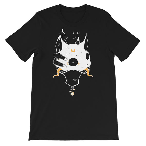 Two Headed Cat, Unisex T-Shirt, Black