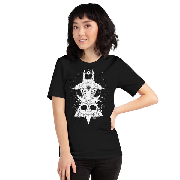 Goat & Skull, Unisex T-Shirt, Black