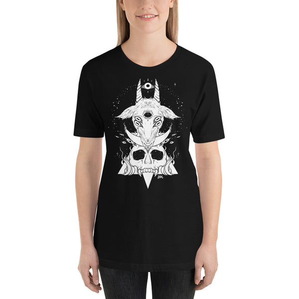 Goat & Skull, Unisex T-Shirt, Black