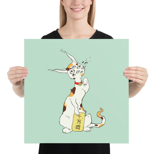 Maneki Neko, Matte Art Print Poster