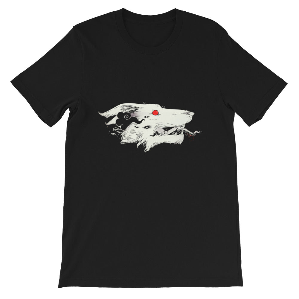 Wolf, Unisex T-Shirt, Black