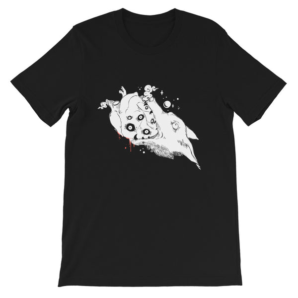 Wolf & Anatomical Heart, Unisex T-Shirt, Black