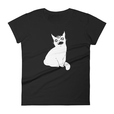 Hungry Cat, Ladies T-Shirt