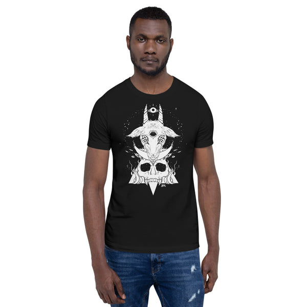 Goat & Skull, Unisex T-Shirt, Black