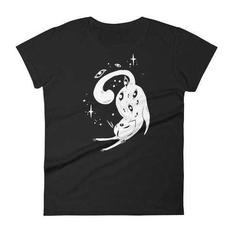 Cat, Ladies T-Shirt, Black