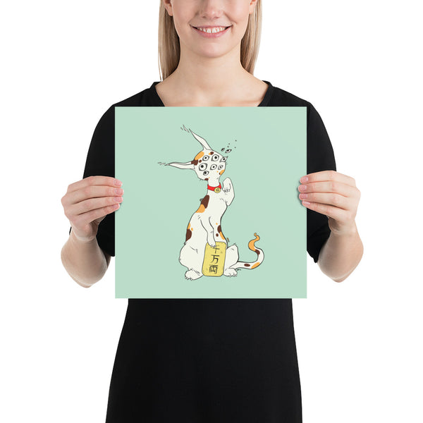 Maneki Neko, Matte Art Print Poster