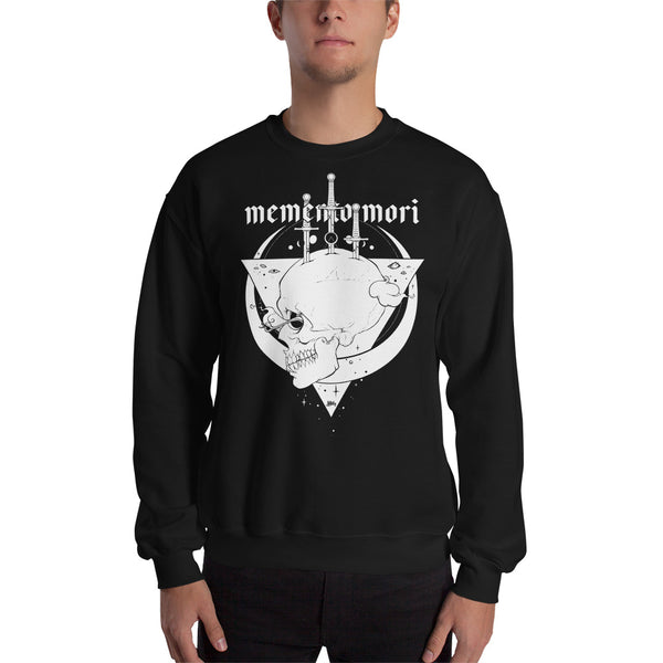 Memento Mori Skull, Unisex Sweatshirt, Black