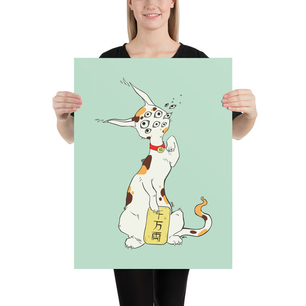 Maneki Neko, Matte Art Print Poster