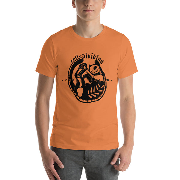 Skeleton Cat, Unisex T-Shirt, Burnt Orange