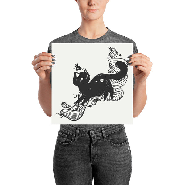 Space Cat Matte Art Print