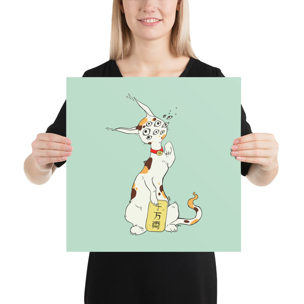 Maneki Neko, Matte Art Print Poster