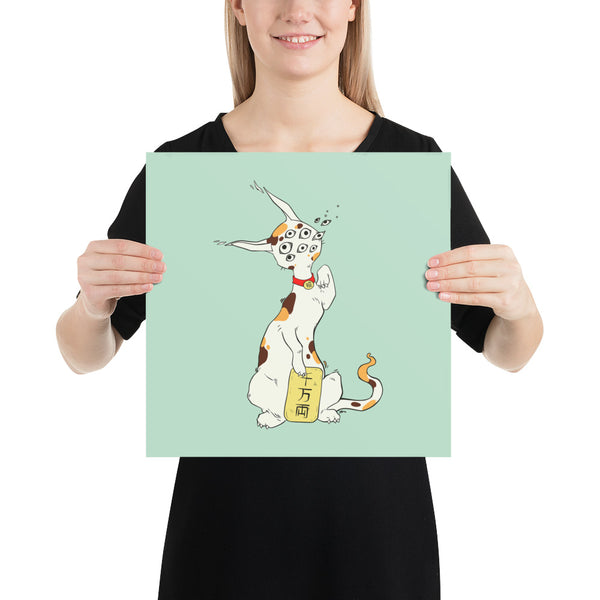Maneki Neko, Matte Art Print Poster