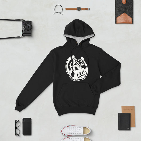 Skeleton Cat, Hoodie, Black