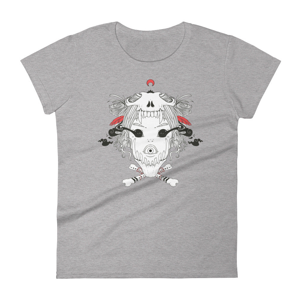 Bone Witch, Ladies T-Shirt, Grey