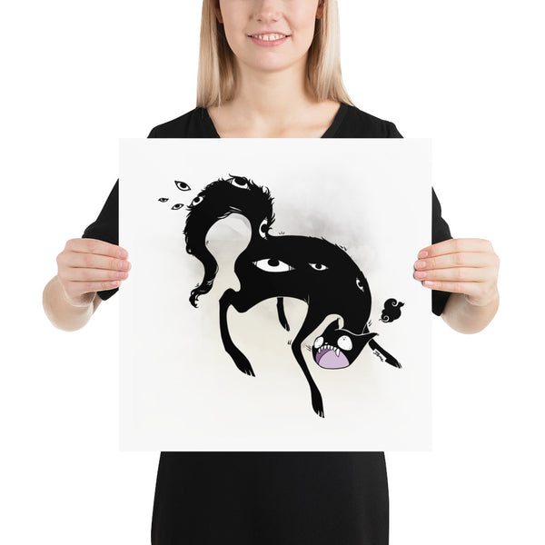 Strange Cat, Matte Art Print Poster
