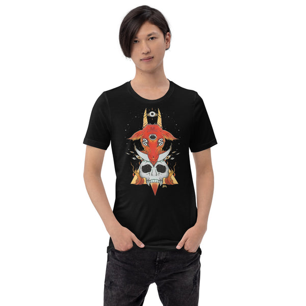 Goat & Skull, Unisex T-Shirt, Black
