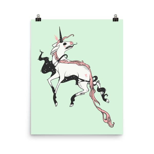 Weird Unicorn, Matte Art Print Poster