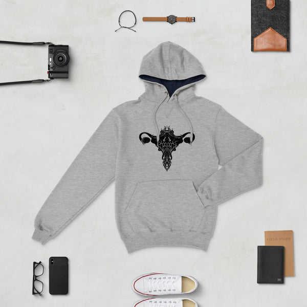 Death Metal Uterus, Hoodie, Gray Light Steel