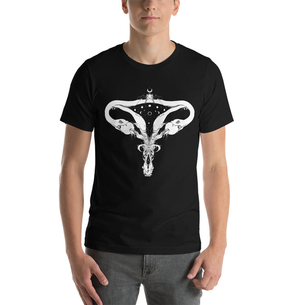 Snake Uterus Lilith, Unisex T-Shirt, Black