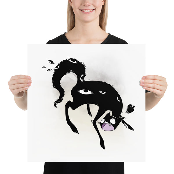 Strange Cat, Matte Art Print Poster