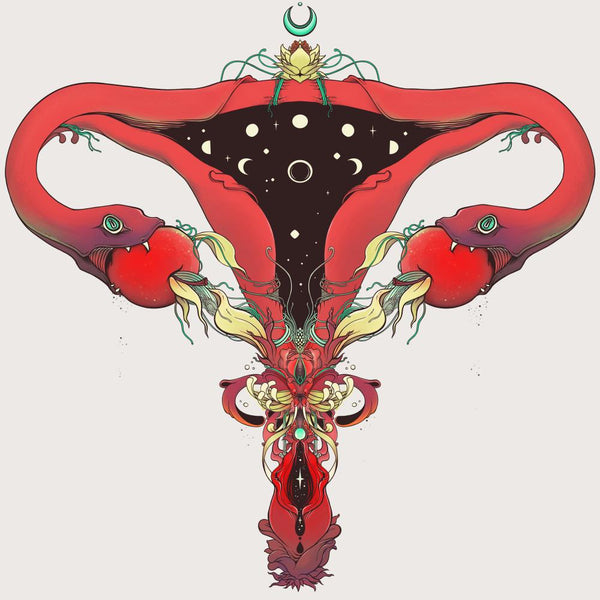 Snake Uterus Lilith, Matte Art Print Poster