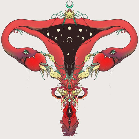 Snake Uterus Lilith, Matte Art Print Poster