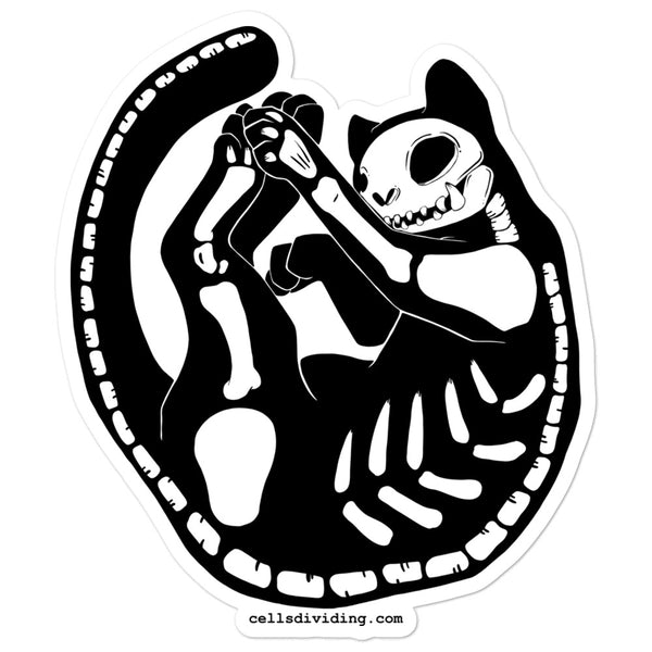 Skeleton Cat, Sticker