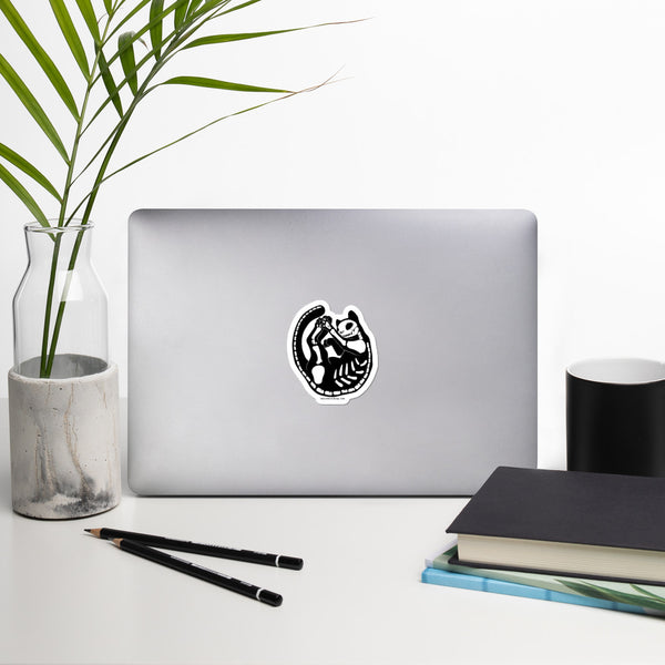 Skeleton Cat, Sticker