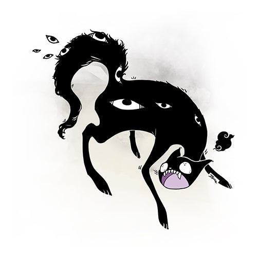 Strange Cat, Matte Art Print Poster