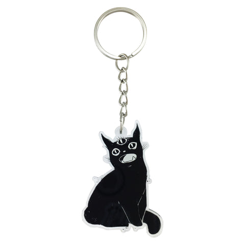Third Eye Black Cat, Keychain