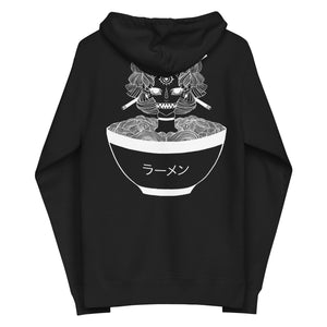 Monster Girl Ramen, Unisex Fleece Zip-Up Hoodie