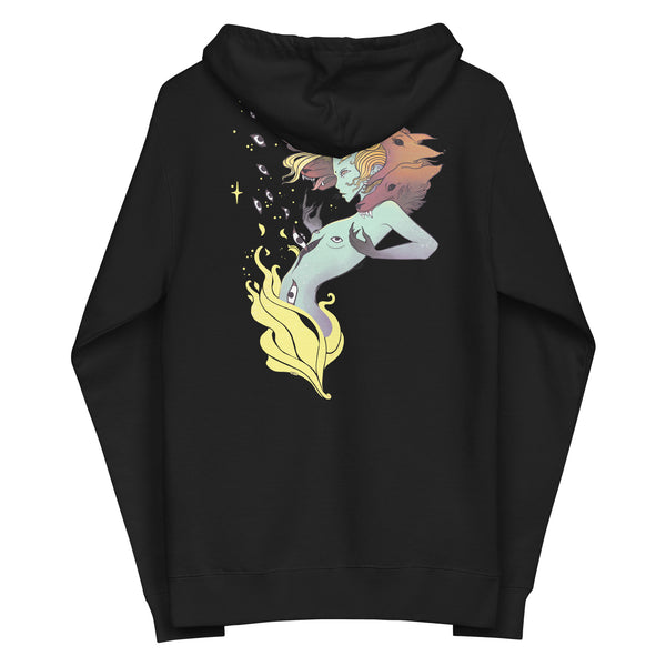 Witch And Wolves, Unisex Fleece Zip-Up Hoodie