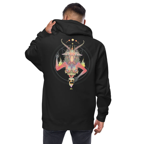 Baphomet, Unisex Fleece Zip-Up Hoodie