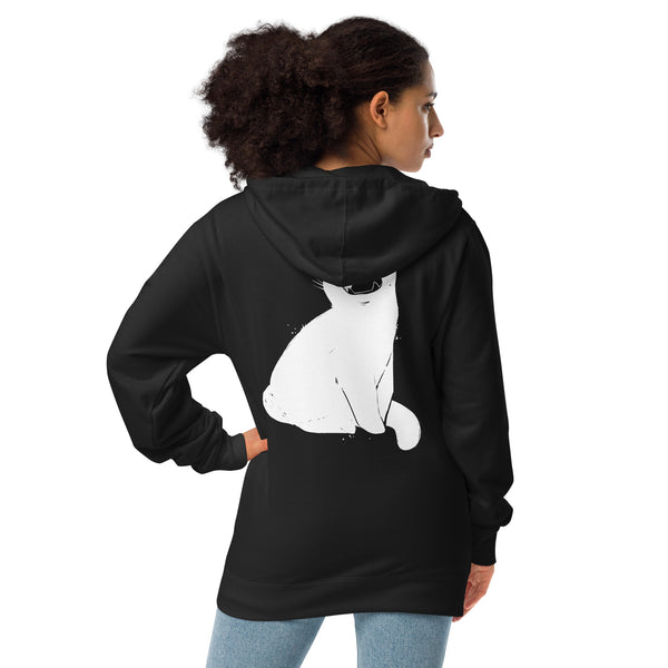 Third Eye Cat, Unisex Fleece Zip-Up Hoodie