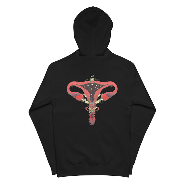 Lilith, Unisex Fleece Zip-Up Hoodie