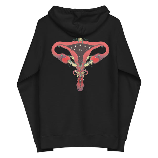 Lilith, Unisex Fleece Zip-Up Hoodie