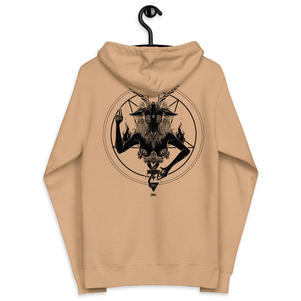 Baphomet, Unisex Fleece Zip-Up Hoodie