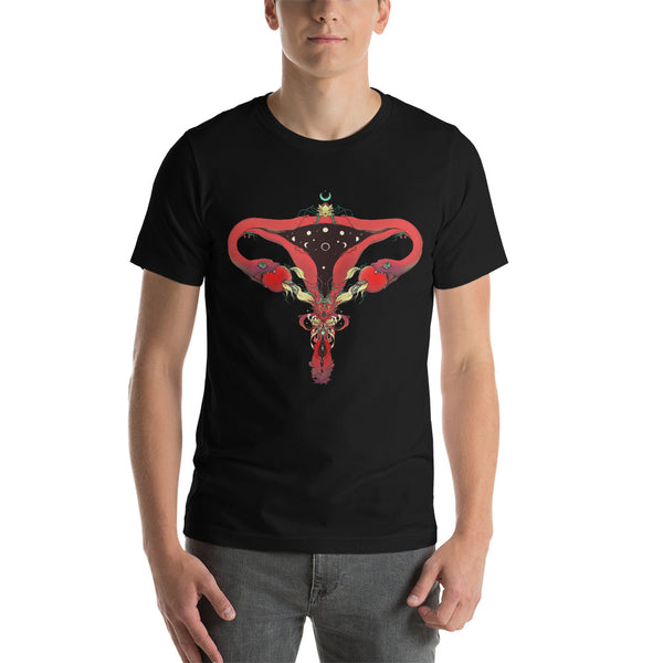 Snake Uterus Lilith, Unisex T-Shirt, Black