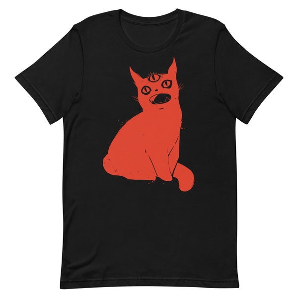 Red Third Eye Cat, Unisex T-Shirt