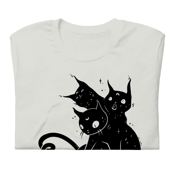 Three Headed Cat, Unisex T-Shirt