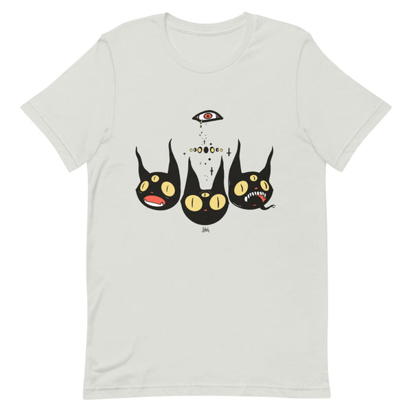 Three Black Cats, Unisex T-Shirt