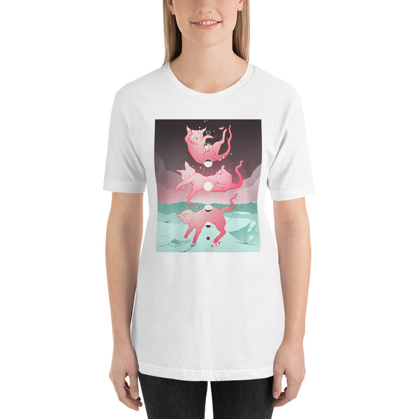 girl wearing a cat shirt