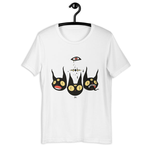 Three Black Cats, Unisex T-Shirt