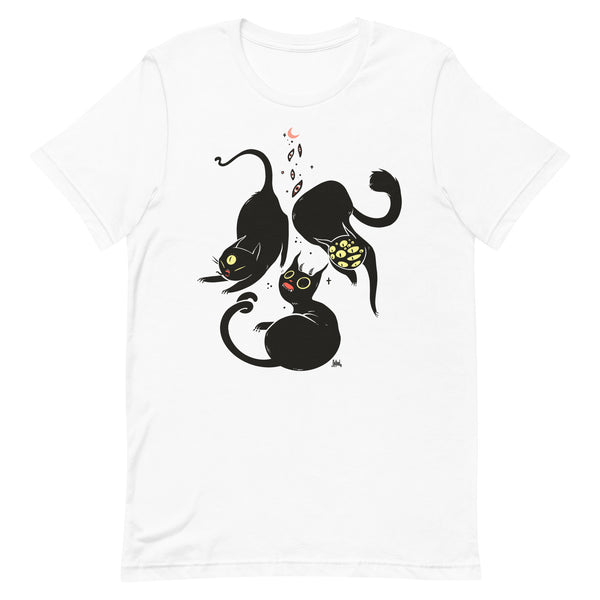 Three Spooky Cats, Unisex T-Shirt