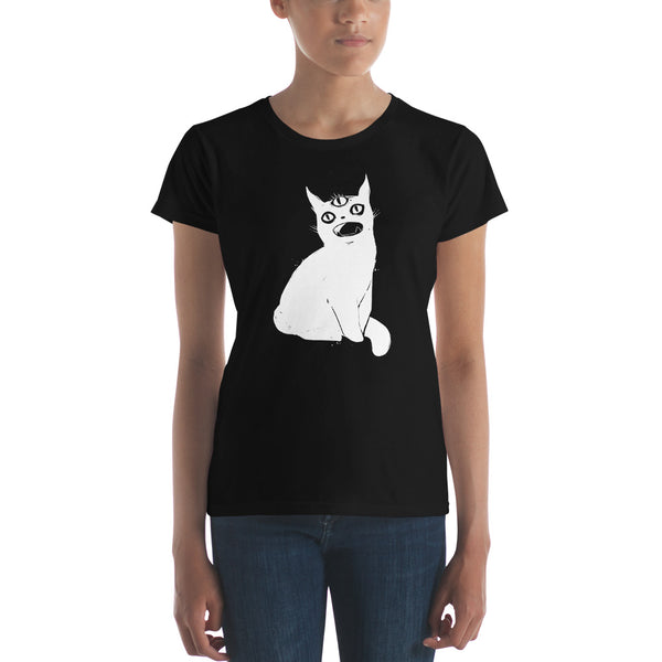 Hungry Cat, Ladies T-Shirt