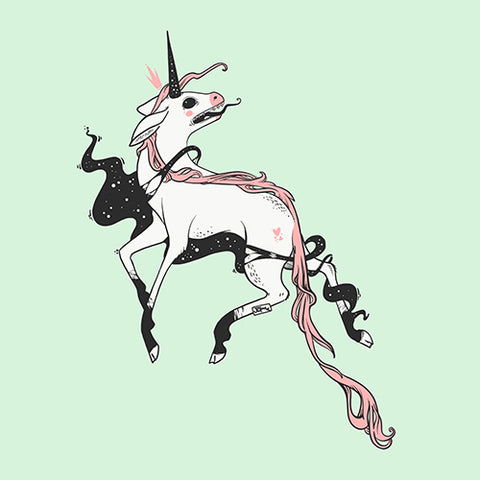 Weird Unicorn, Matte Art Print Poster