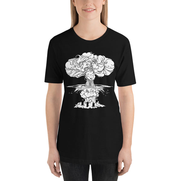 Mushroom Cloud, Unisex T-Shirt, Black