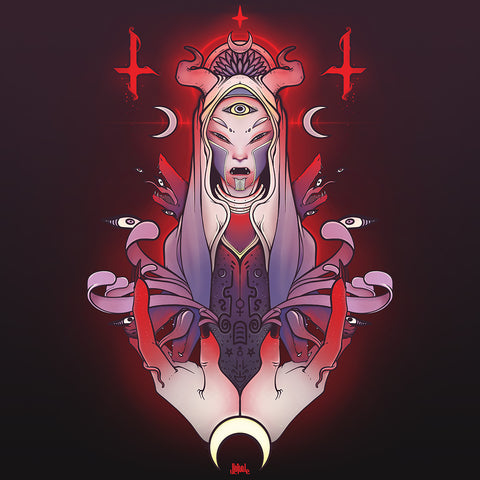Purple Witch, Matte Art Print Poster