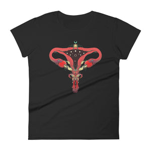 Lilith, Ladies T-Shirt, Black Or White